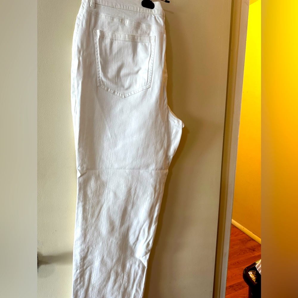 Talbots White Jeans - Size 16, NWOT (Two Pairs Available)